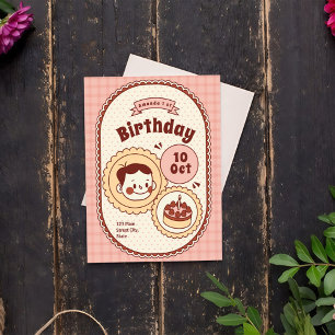Vintage Kids Birthday Invitation