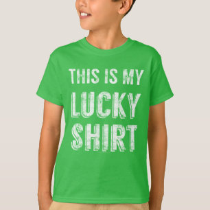 Vintage Kids Lucky St Patricks Day Green Shirt