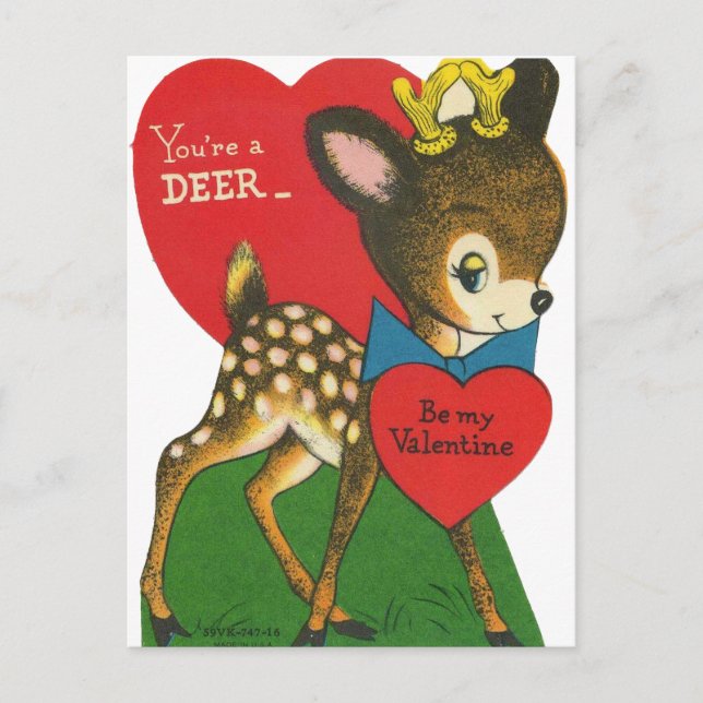vintage kids valentine postcards (Front)