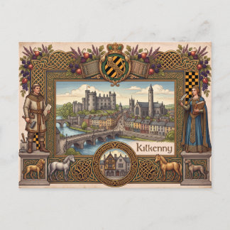 Vintage Kilkenny Ireland Heritage Celtic Postcard