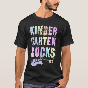 Vintage KINDERGARTEN ROCKS Retro Teacher Crew Kind T-Shirt