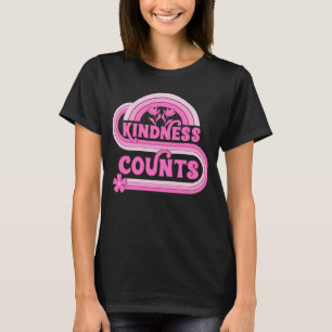 Vintage Kindness Counts Flowers Anti Bullying Day T-Shirt