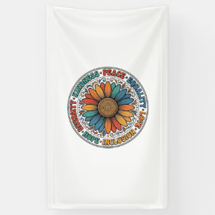 Vintage Kindness Peace Equality Flower Shirt_1 Banner