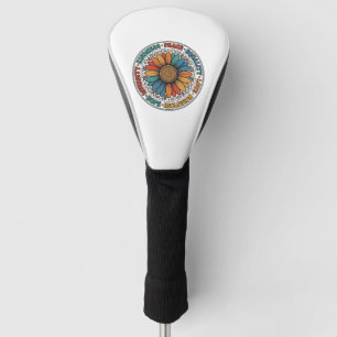 Vintage Kindness Peace Equality Flower Shirt_1 Golf Head Cover