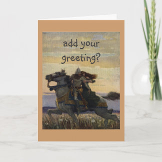 Vintage King Arthur Series 1 Greeting Card