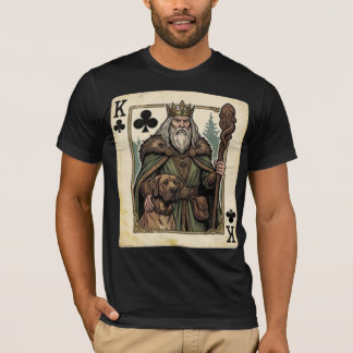 Vintage King of Clubs– Forest King with Loyal Dog T-Shirt