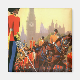 Vintage King's British Royal Guard Great Britain Magnet