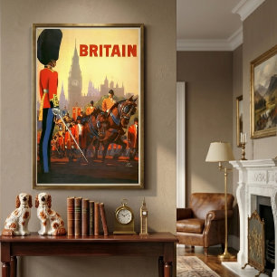 Vintage King's British Royal Guard Great Britain Poster