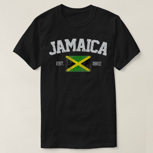 Vintage Kingston Jamaica Est  T-Shirt (Design Front)