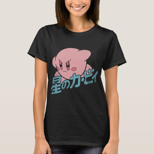 Vintage Kirbys Games Vaporware Anime T-Shirt (Front)