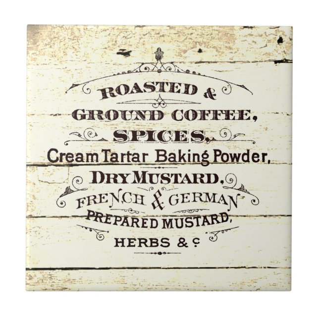 Vintage Kitchen  Ceramic Tile (Front)