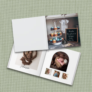 Vintage kitchen Cupcake baby photo book keepsake 