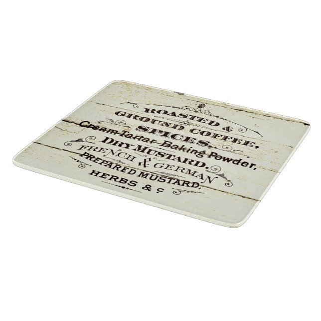 Vintage Kitchen  Cutting Board (Corner)