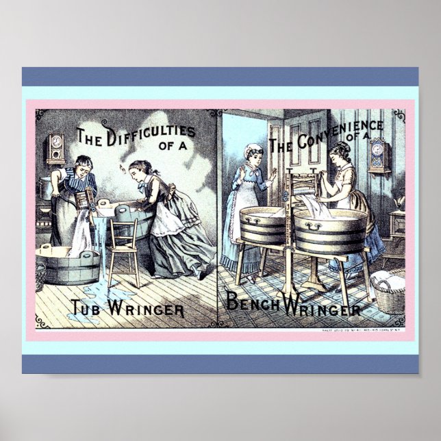 Vintage Kitchen or Laundry Room Ad Art copy Poster (Front)