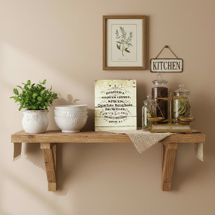 Vintage Kitchen Plaque