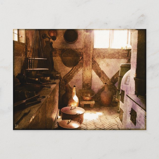 Vintage Kitchen,postcard Postcard (Front)