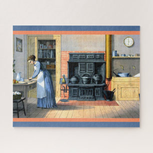 Vintage Kitchen Scene Picture Jigsaw Puzzle