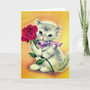 Vintage Kitten Card