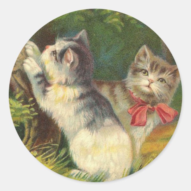 Vintage Kitten Stickers (Front)