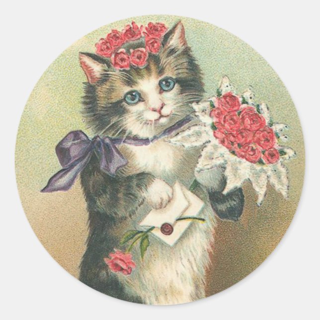 Vintage Kitten Stickers (Front)