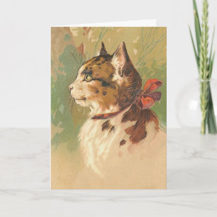 Vintage Kitty, Happy Birthday Card