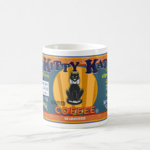 VINTAGE KITTY KAT COFFEE BRAND MUG