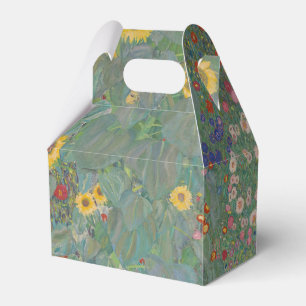Vintage Klimt Farm Garden Sunflowers Floral Art Favour Box