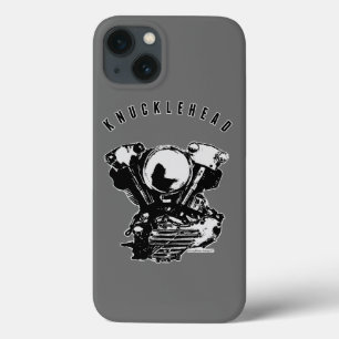 Vintage Knucklehead Motorcycle Engine iPhone 13 Case