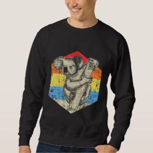 Vintage Koala Art Australian Animal Lover Sweatshirt