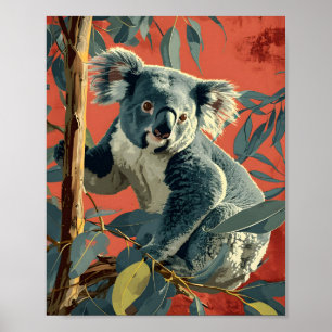 Vintage Koala: Timeless Wildlife Charm Poster