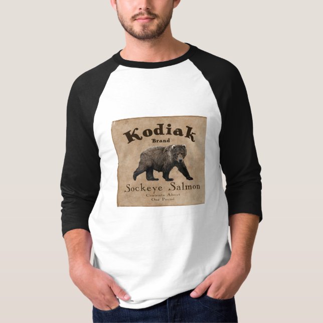 Vintage Kodiak Salmon Label T-Shirt (Front)