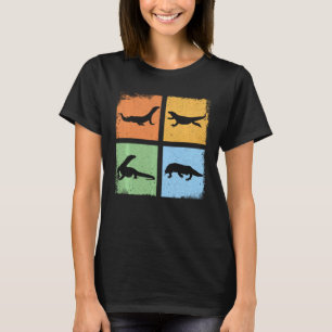 Vintage Komodo Dragon Reptile Retro Style Animal T-Shirt