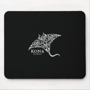 Vintage Kona Hawaii Manta Ray Boys Girls Souvenir Mouse Pad
