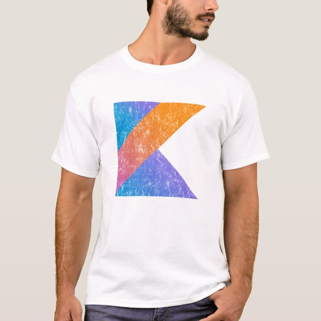 Vintage Kotlin Programming Language T-Shirt (Front)