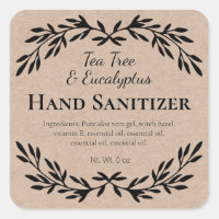 Vintage Kraft Homemade Hand Sanitizer