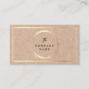 Vintage Kraft PRINTED Social Business Card