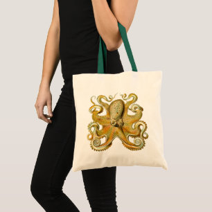 Vintage Kraken, Octopus Gamochonia, Ernst Haeckel Tote Bag