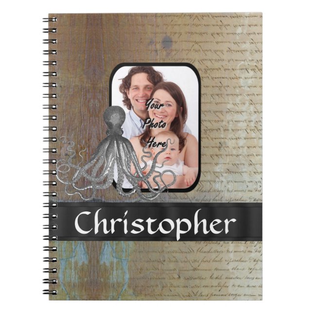 Vintage Kraken octopus Notebook (Front)