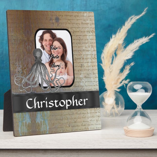 Vintage Kraken octopus Plaque (Side)