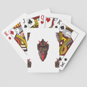 vintage krampus playing cards