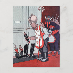 Vintage  Krampus Postcard