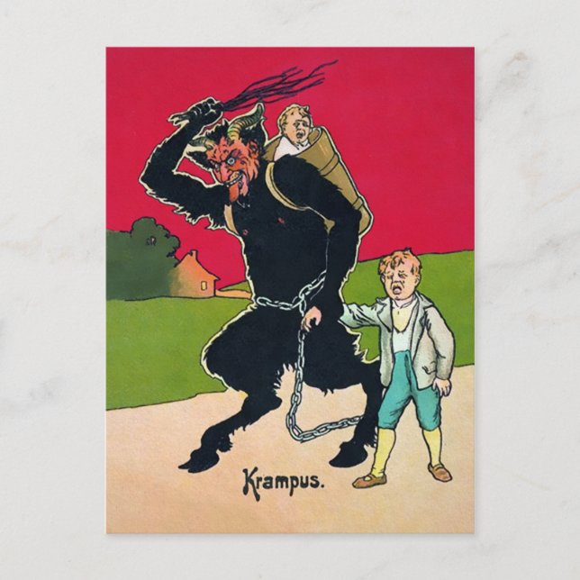Vintage Krampus Postcard (Front)