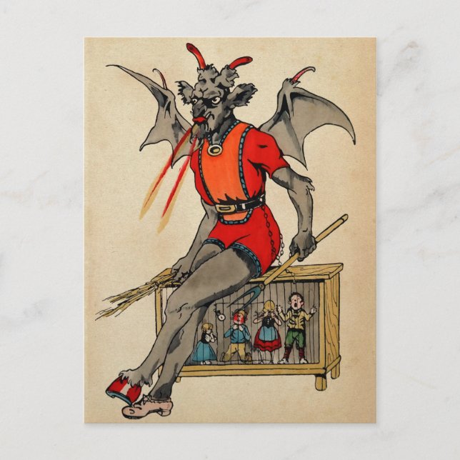Vintage Krampus Postcard (Front)