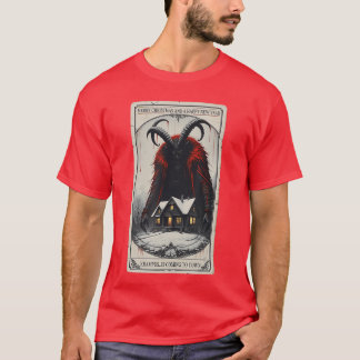 Vintage Krampusarot Card Merry Christmas Xmas Horr T-Shirt
