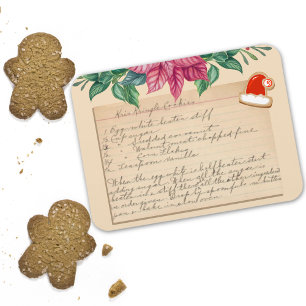 Vintage Kris Kringle Cookies Recipe Christmas Magnet