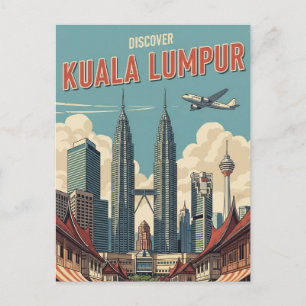 Vintage Kuala Lumpur Malaysia Postcard