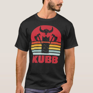Vintage KUBB Motive Viking Game Viking Chess Retro T-Shirt
