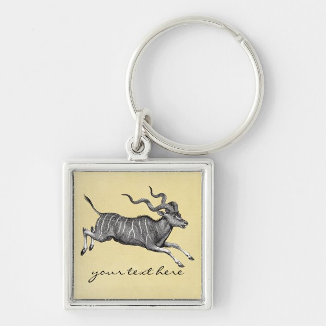 Vintage Kudu Key Ring (Front)