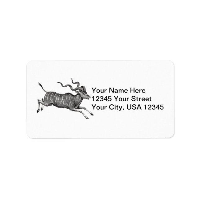 Vintage Kudu Label (Front)