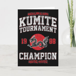 Vintage Kumite Tournament Funny Viral Karate Champ Card